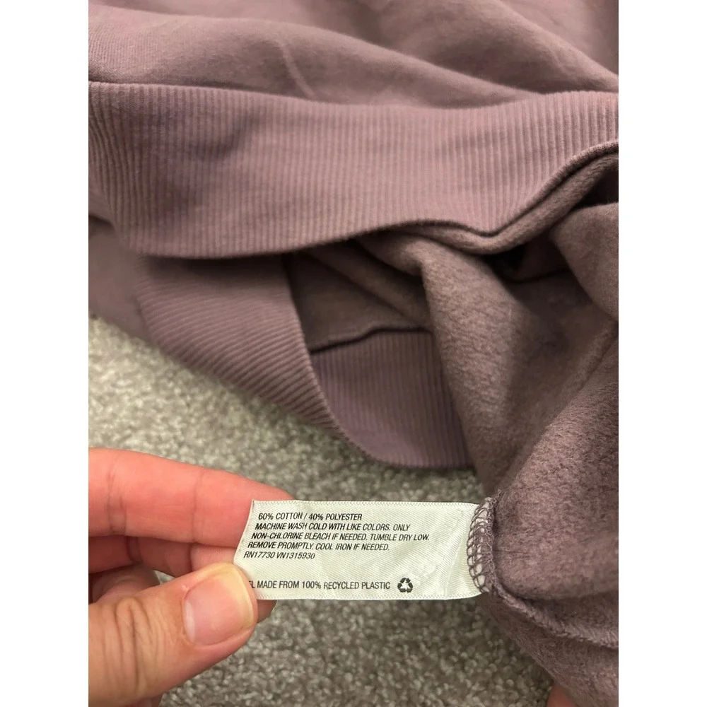 Wild Fable Mock Neck Sweatshirt Womens XL Mauve Excellent Cropped Fleece Top - Picture 11 of 12